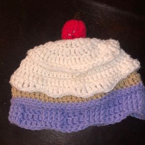 Cupcake beanie. Handmade NWOT. Can custom make